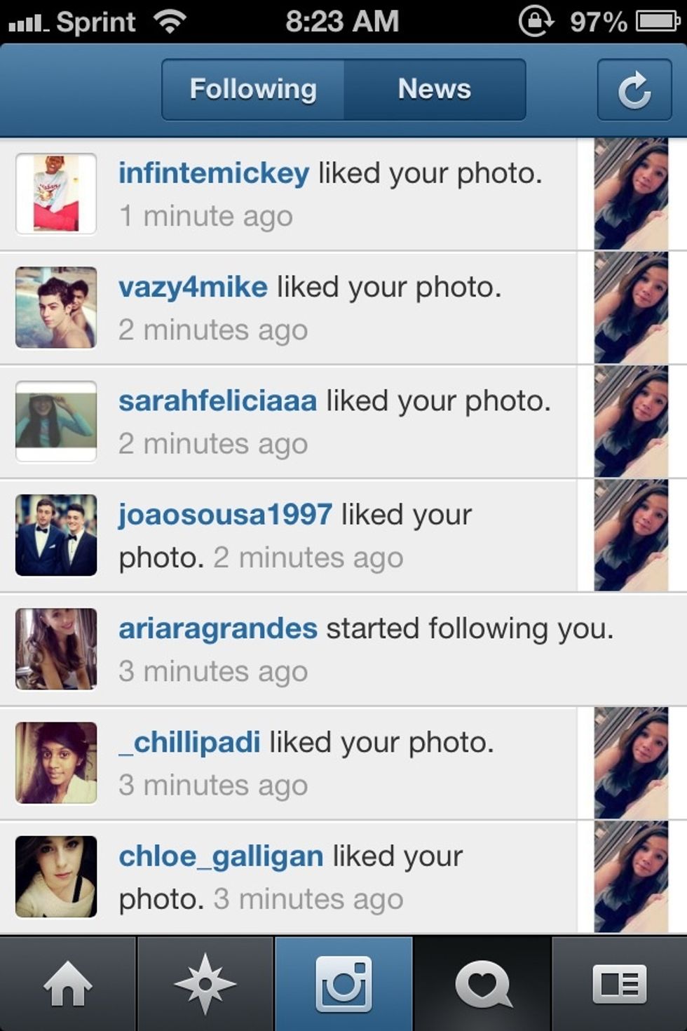Now click refresh ! And watch your news feeds blow up, you get followers too (; it's a bonus :) and follow me @itsdanihere
