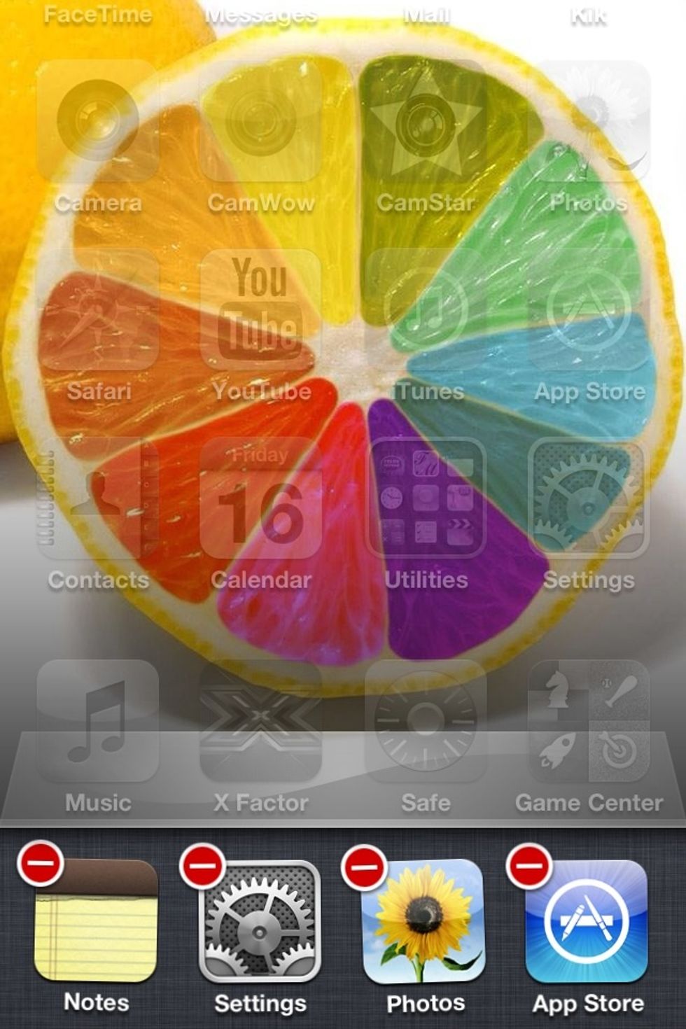 Now close down all your apps! This makes your device run faster and it saves memory!