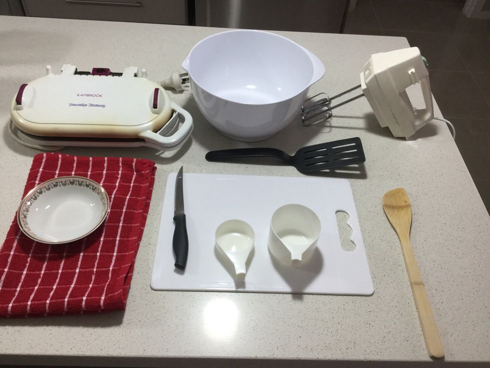 Now collect your utensils