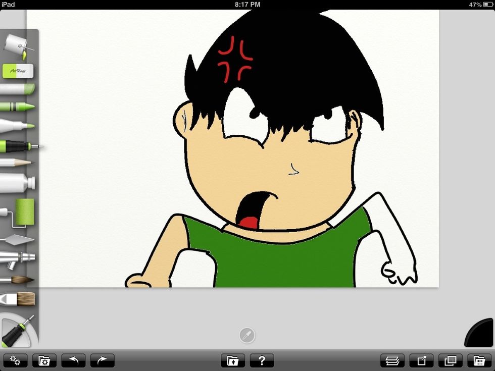 Now color the shirt whatever you want