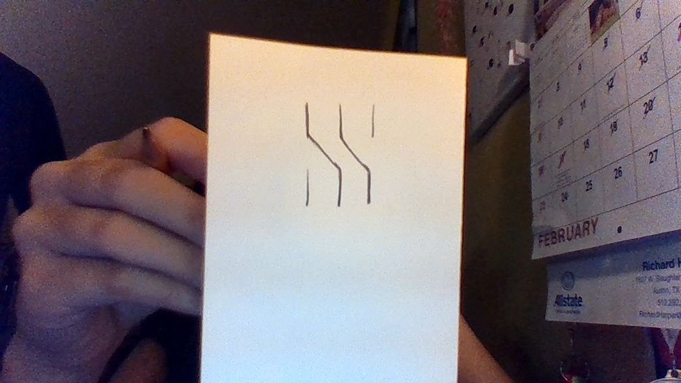 Now connect the 2nd line on the 1st row with the 3rd line on the 2nd row