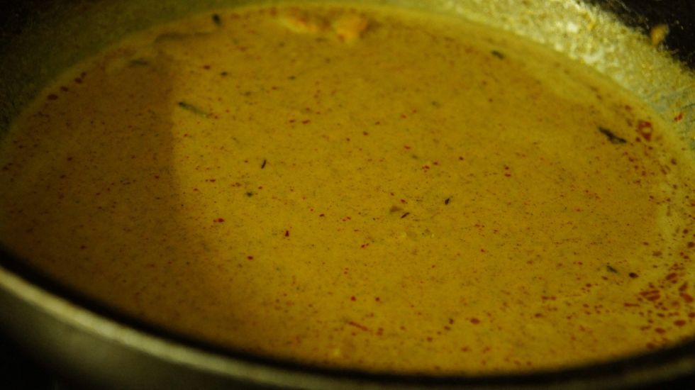 Now cook the mixture for some time..