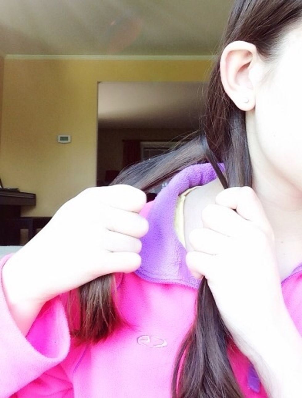 Now cross that small piece over to the right section