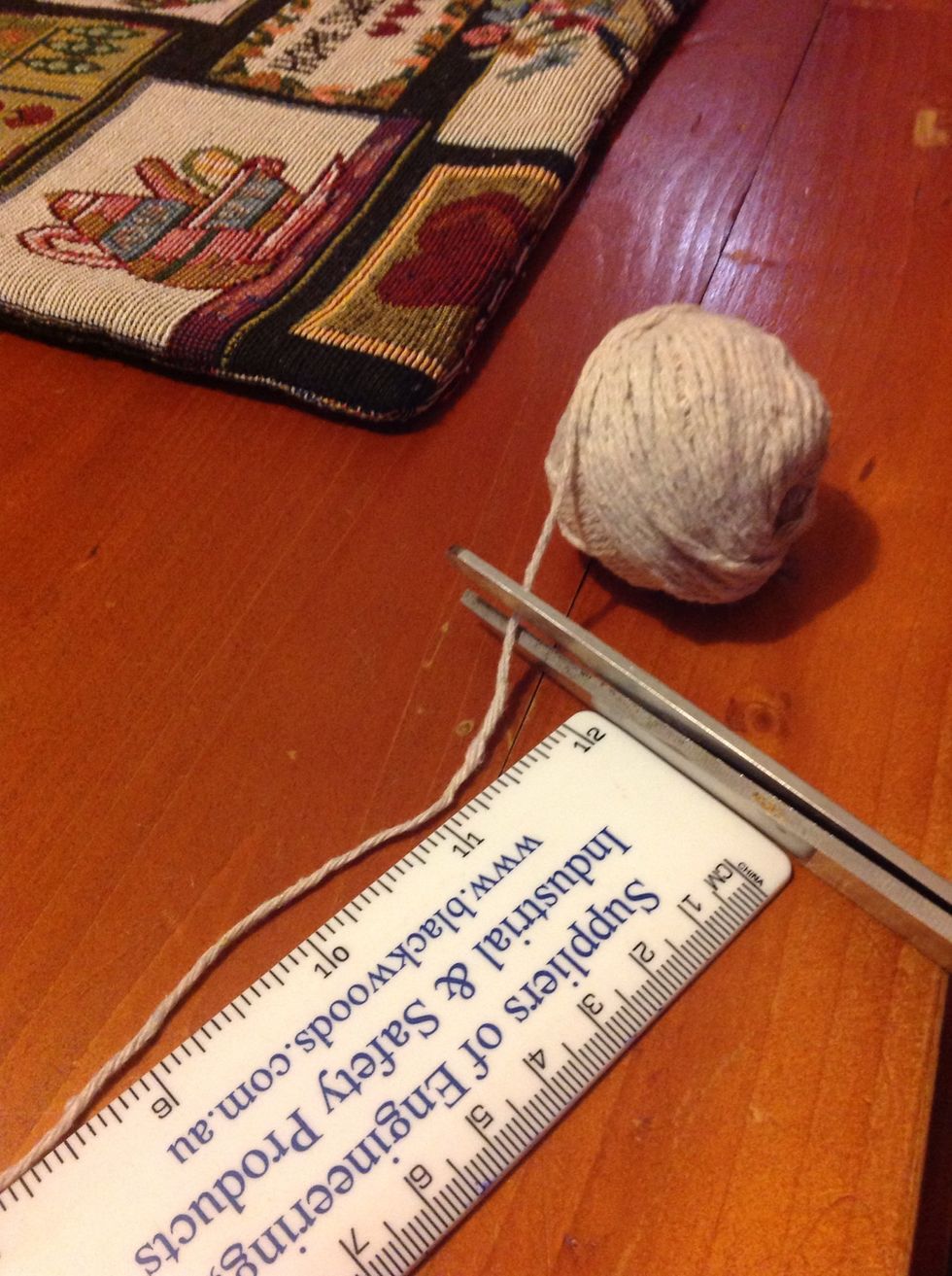 Now cut a piece of string about 36 inches long.