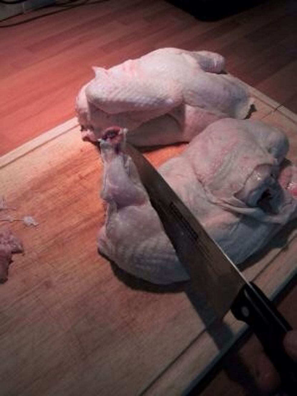 Now cut off the last wing