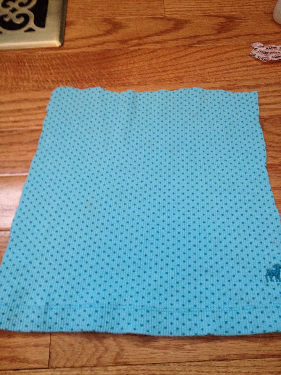Now cut off the seams