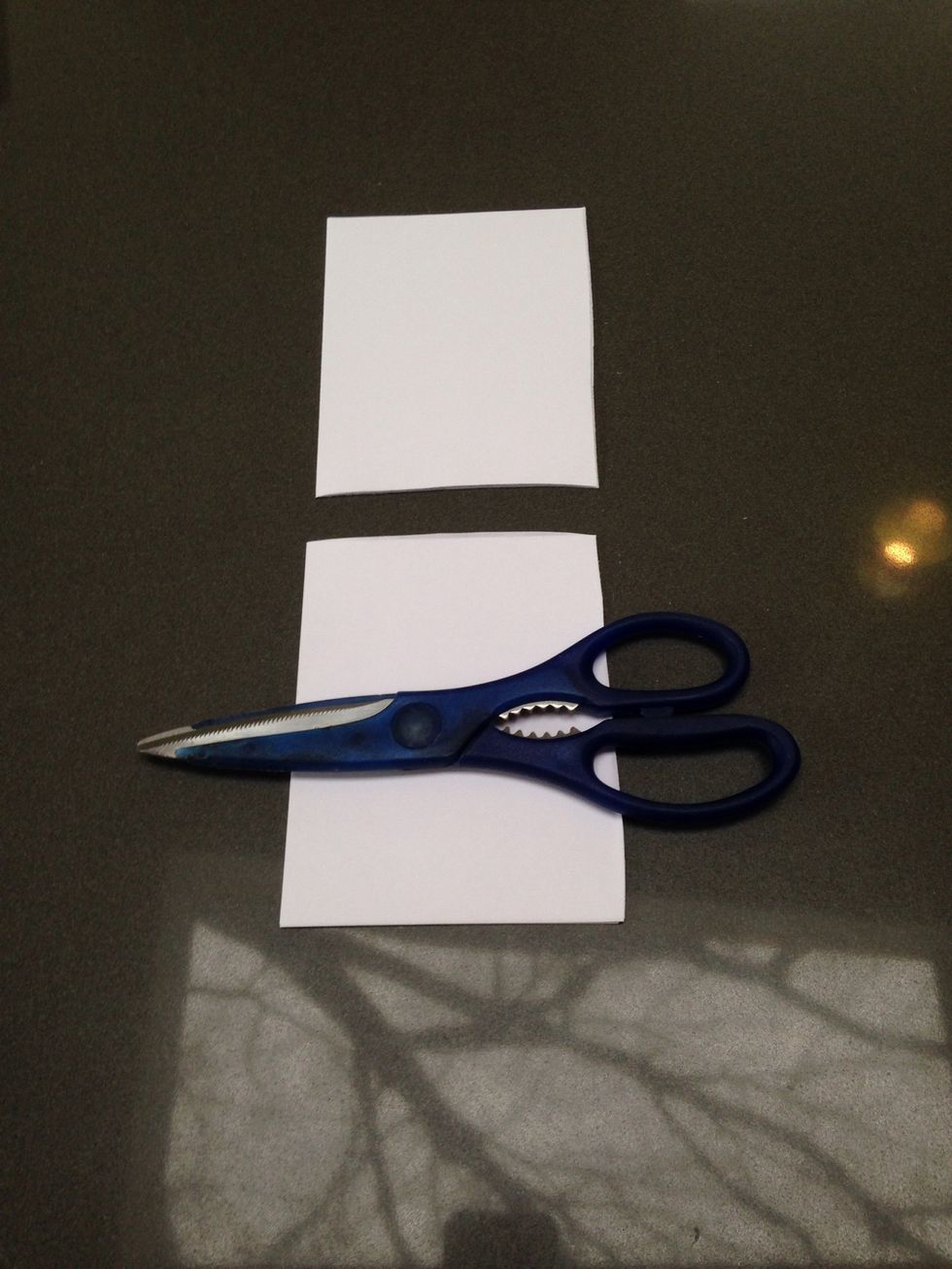 Now cut paper horizontally.