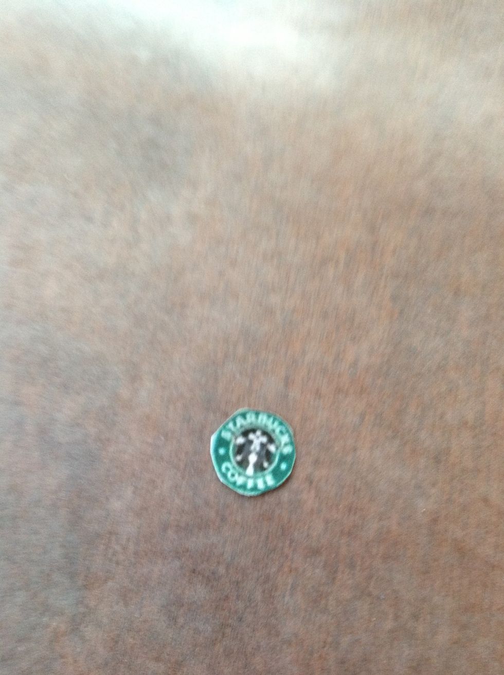 Now cut the Starbucks logo