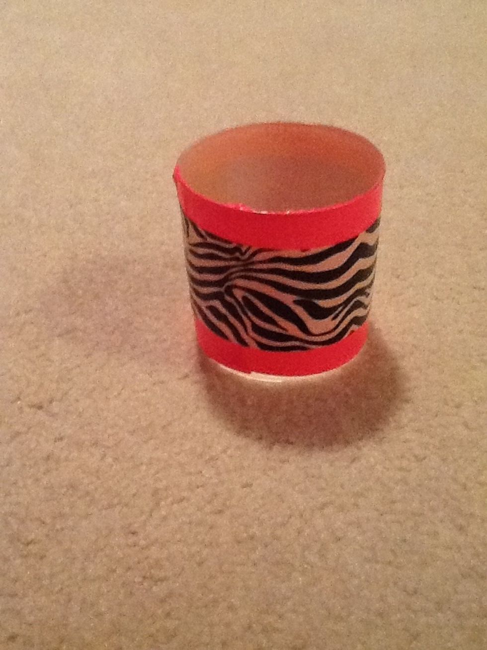 Now decorate it any way you would like with another kind of duck tape.