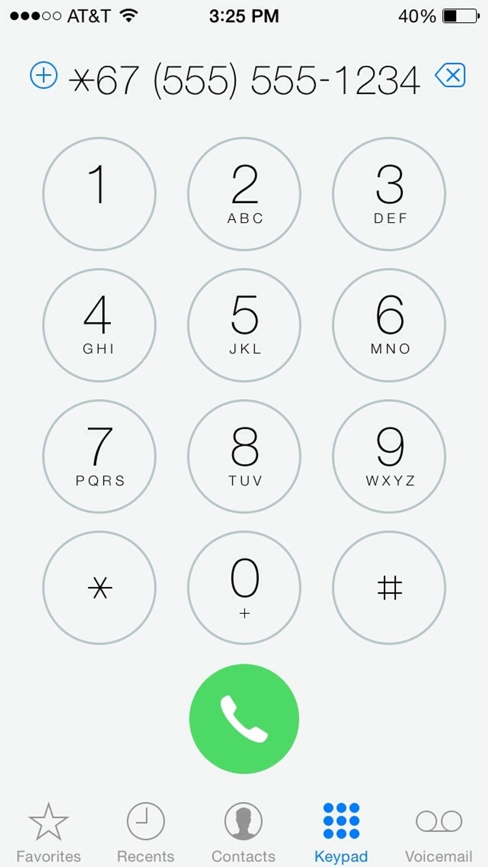 Now dial the number you wish to call (Tap photo)