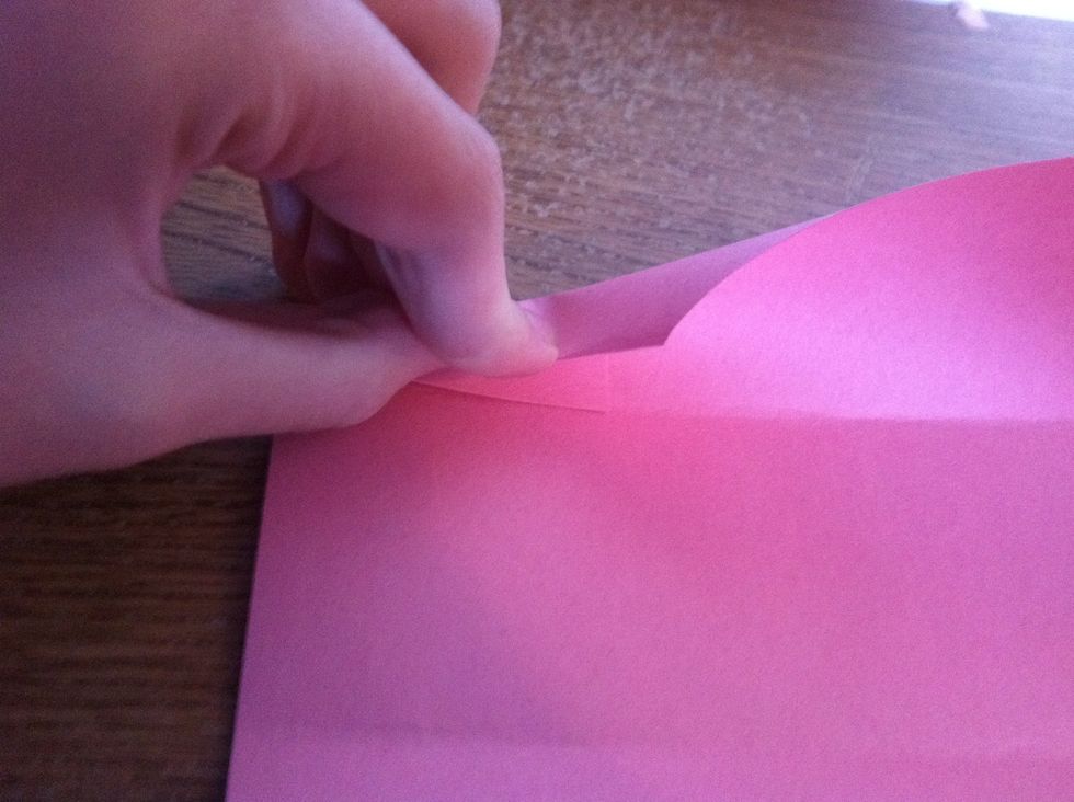Now do another fold on those same two folds.