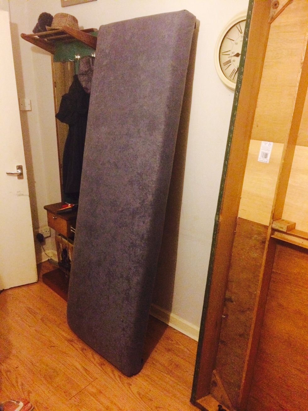 Now do the base and back using the same method . Must pull tort as much as you can. Oh and replace old wadding on the foam with new wadding before covering. The wadding gives the comfort.