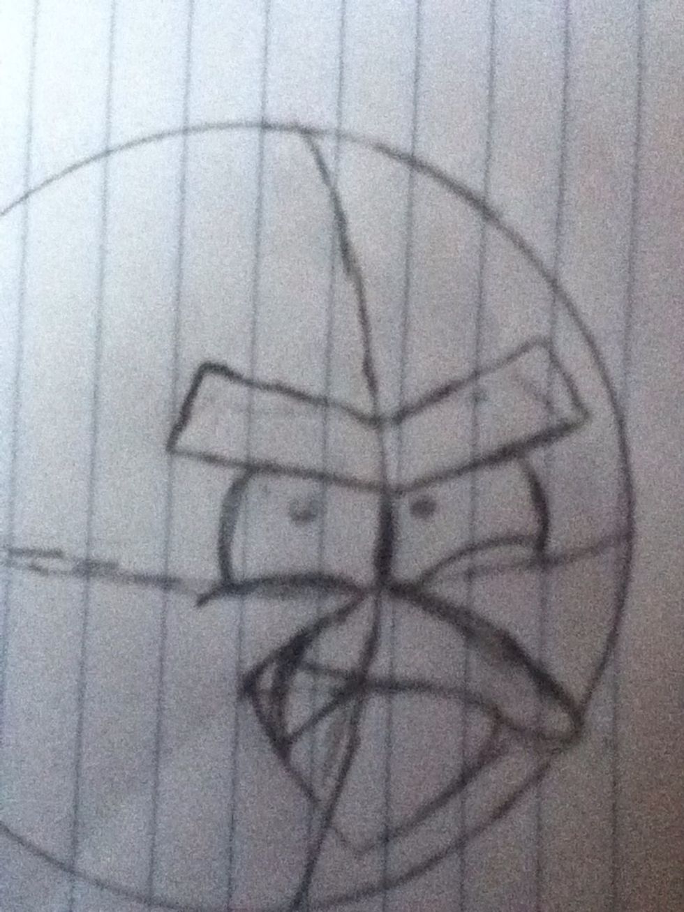 Now Do The Eye brows. Try making them a rounded.