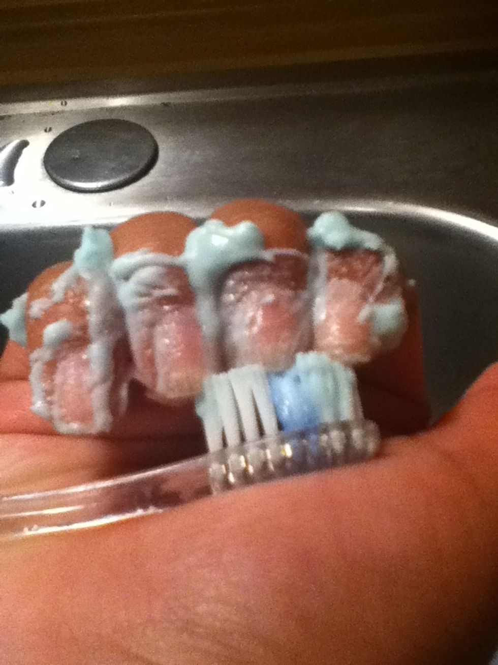 Now do the same on the top