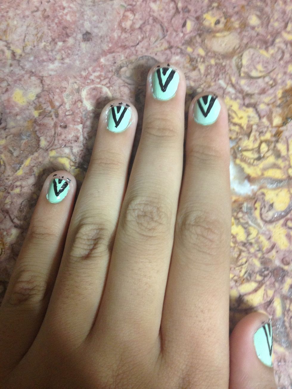 Now do the same thing on all your nails