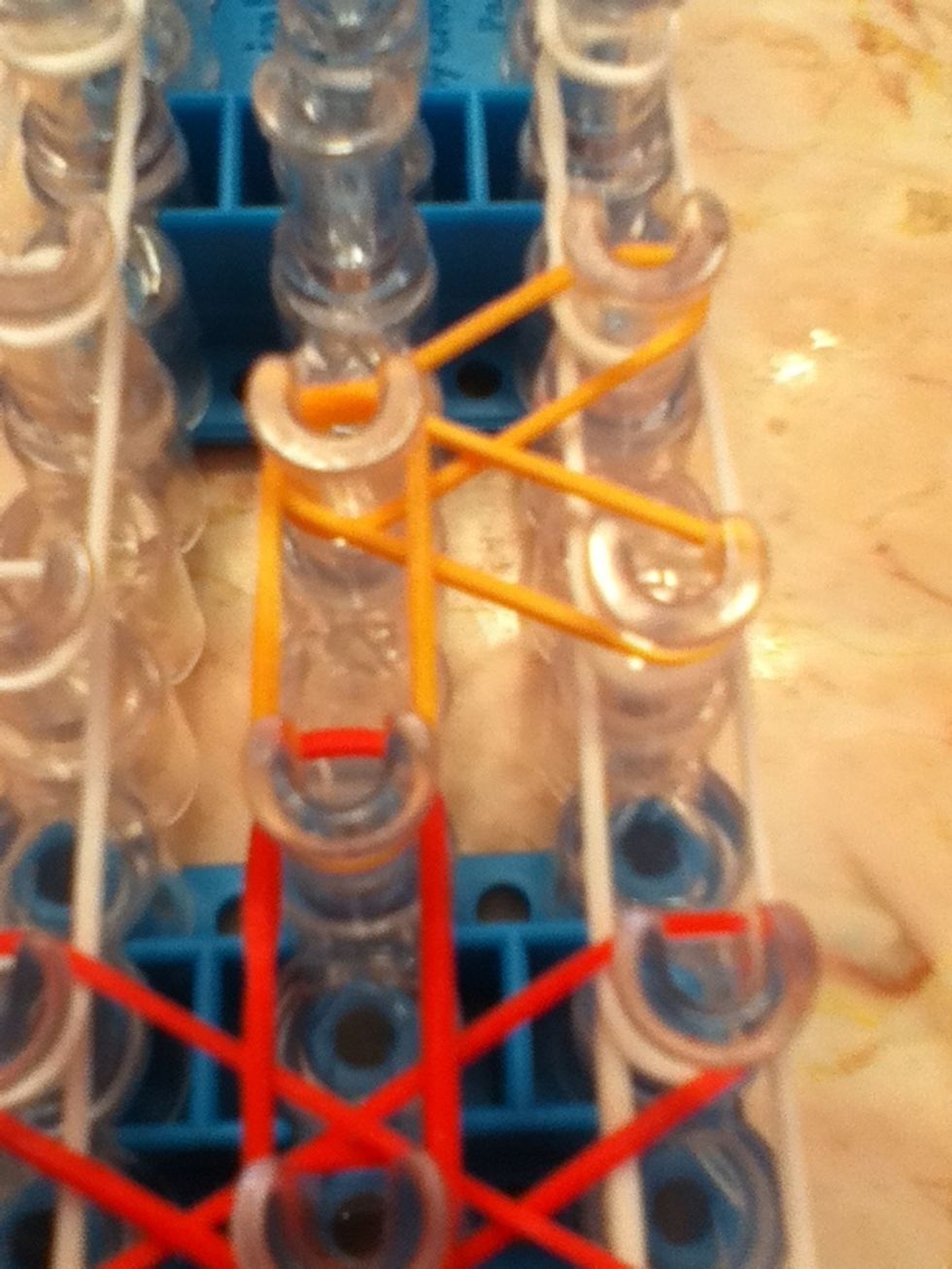 Now do the same thing to the orange flower.