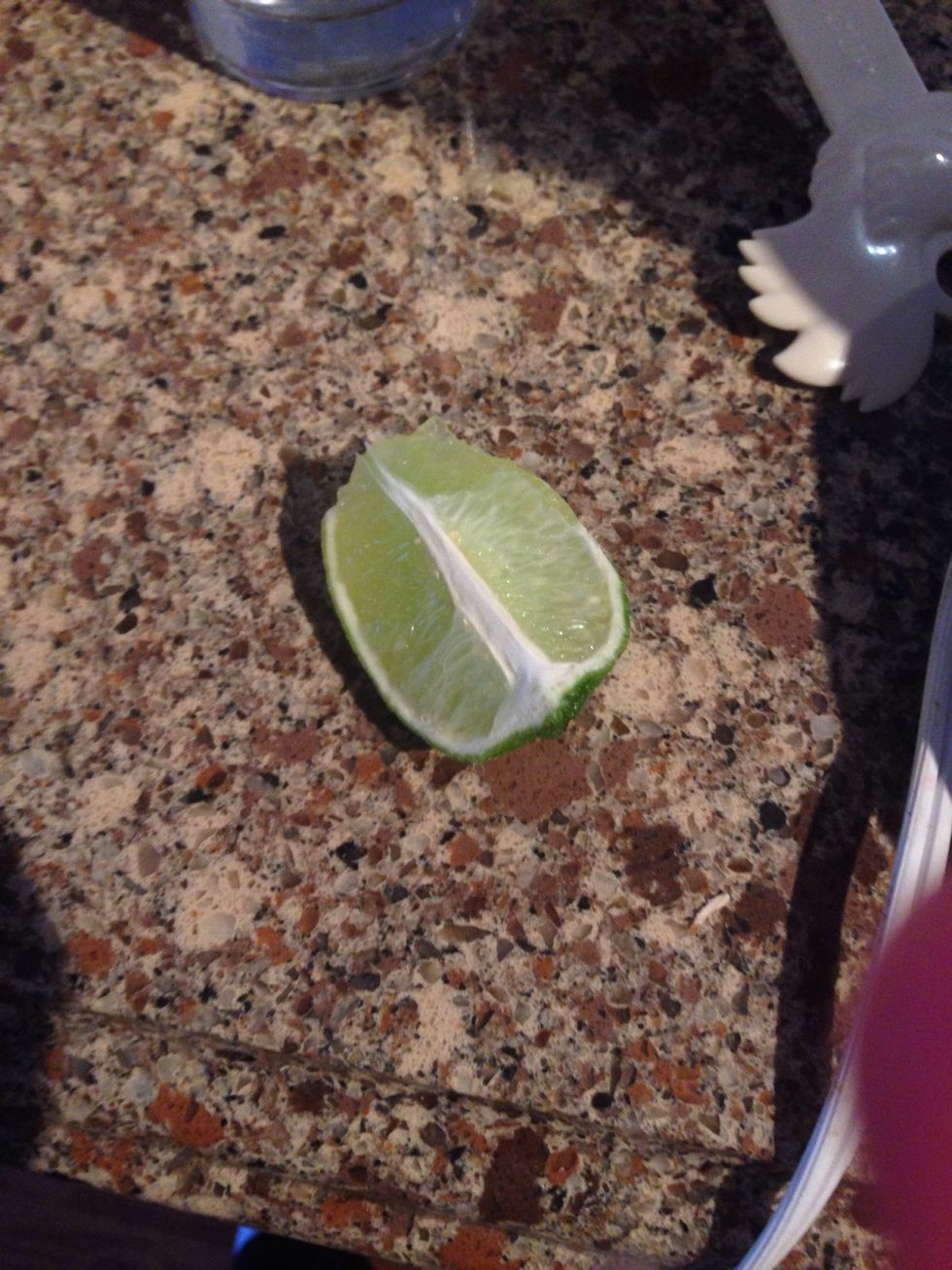 Now do the same with the half of the lime and save the peel from that too!