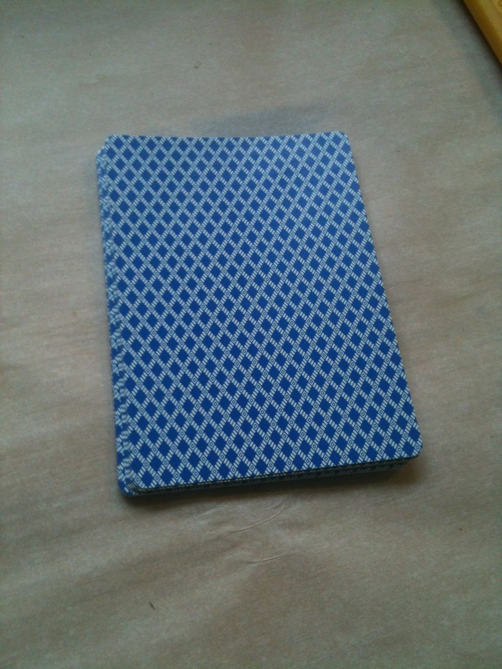 Now do the same with the other 2 piles keeping them separate. You can put glue on the entire card this time.