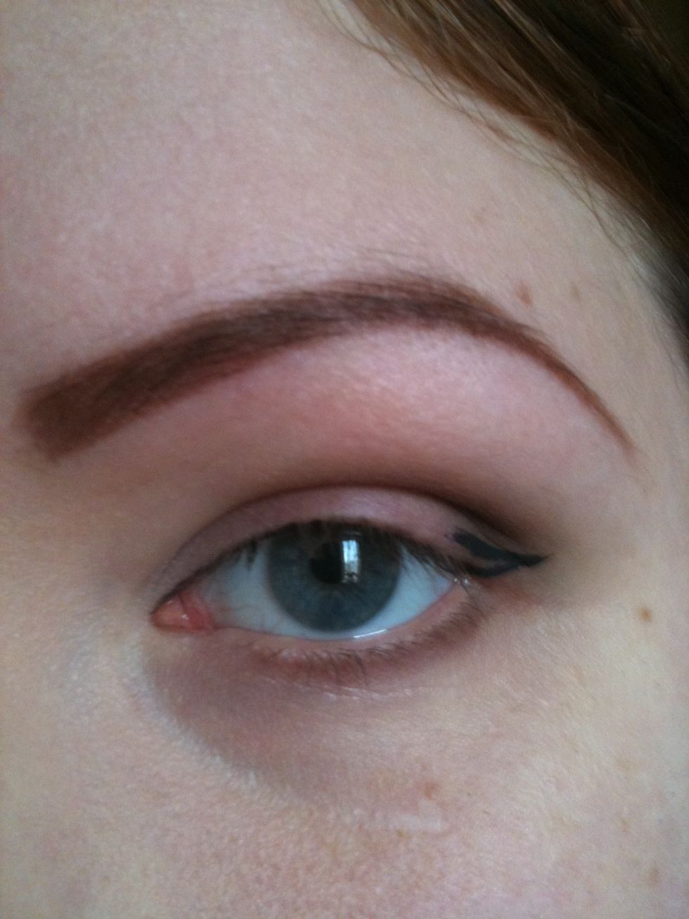 Now do the top line of your flick.