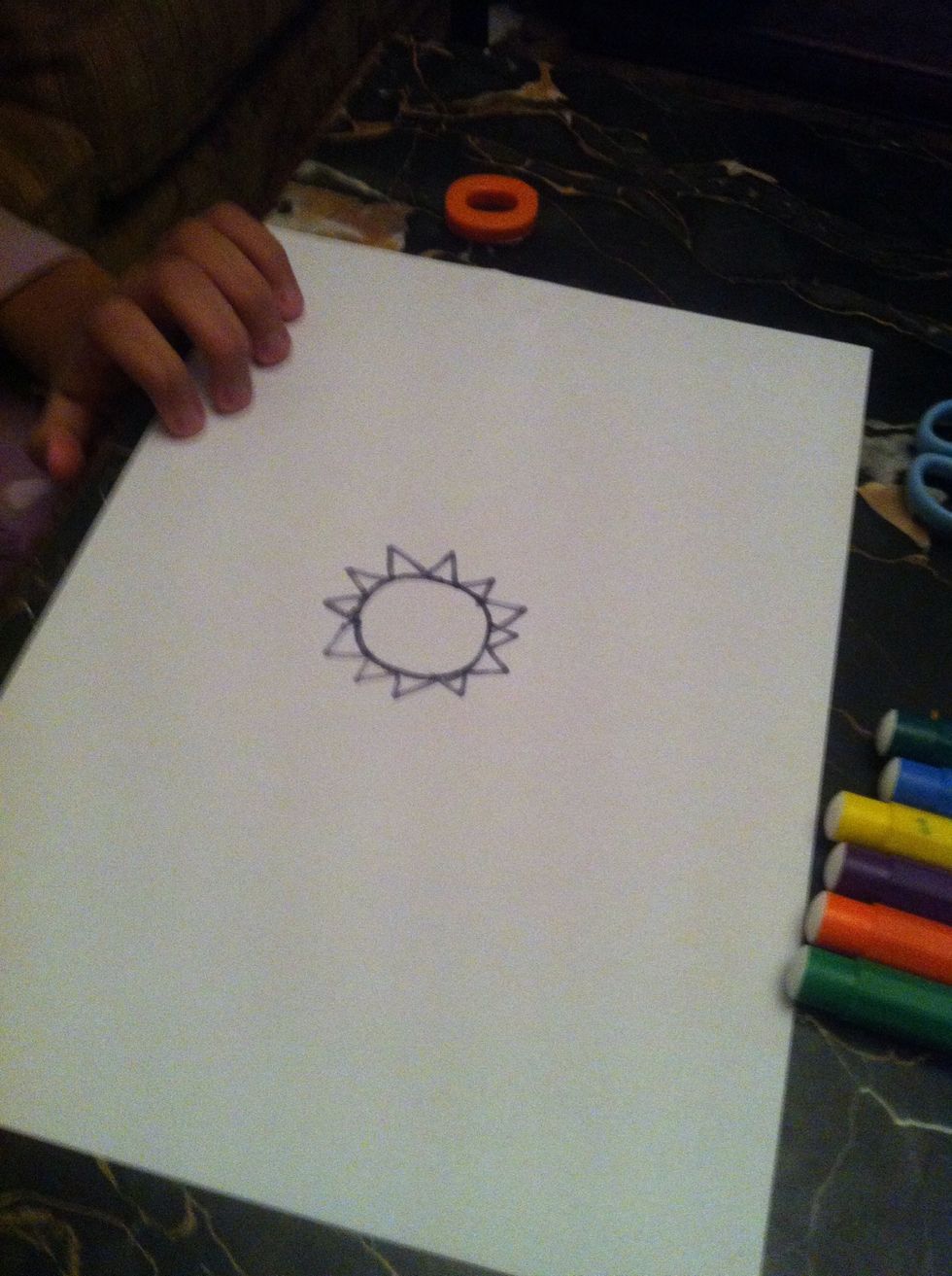 Now do triangles around it