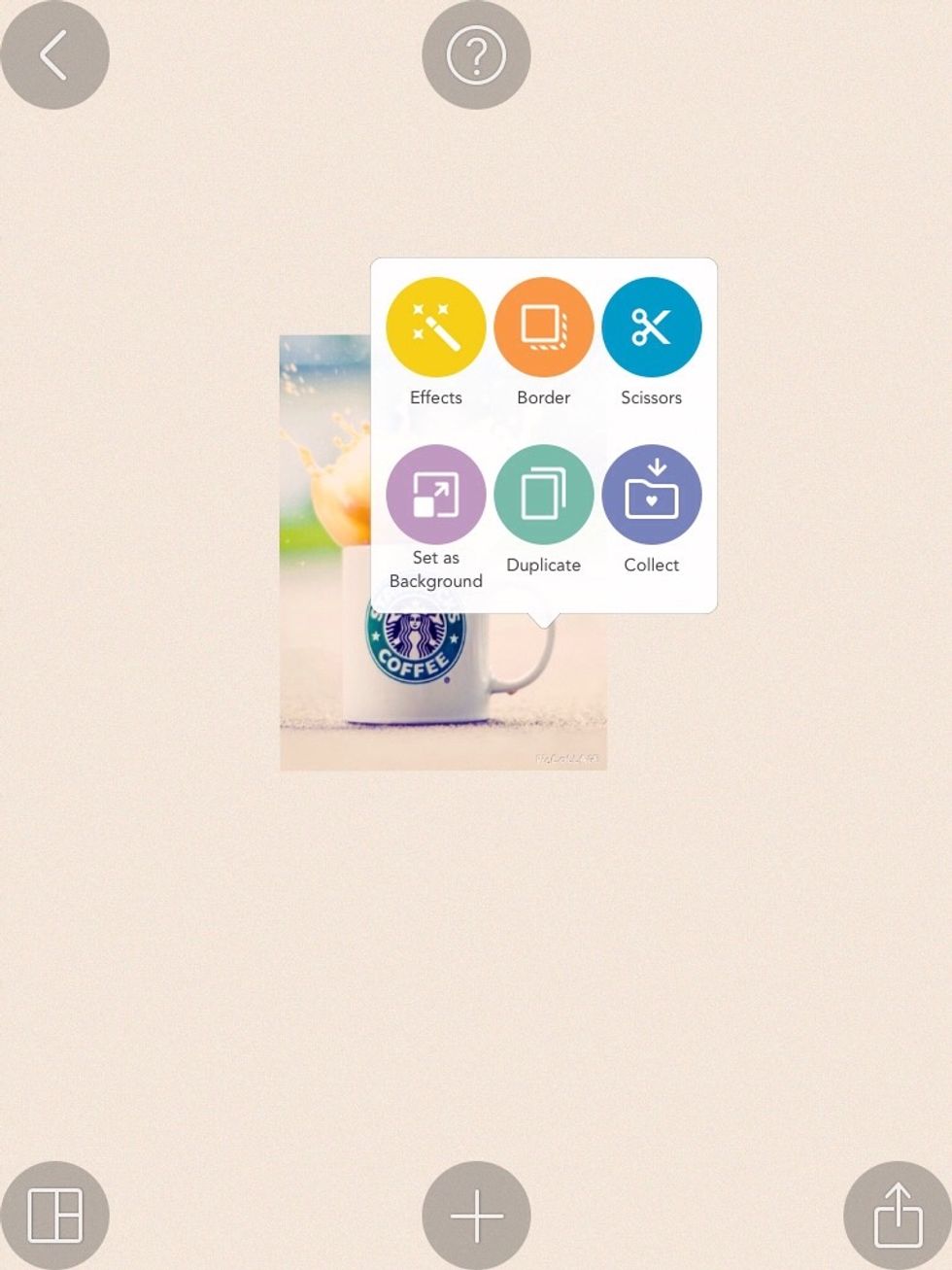 Now, double tap the photo! You can press effects now!