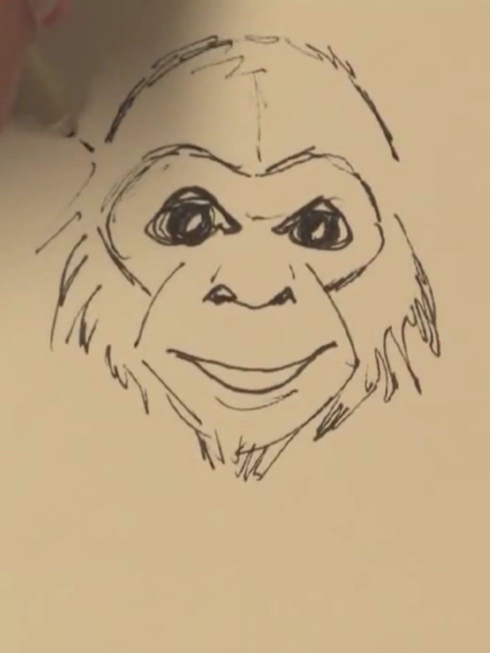 Now draw the beard....