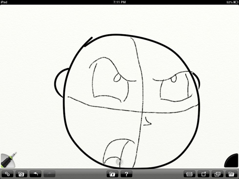 Now draw the ears\ud83d\udc42