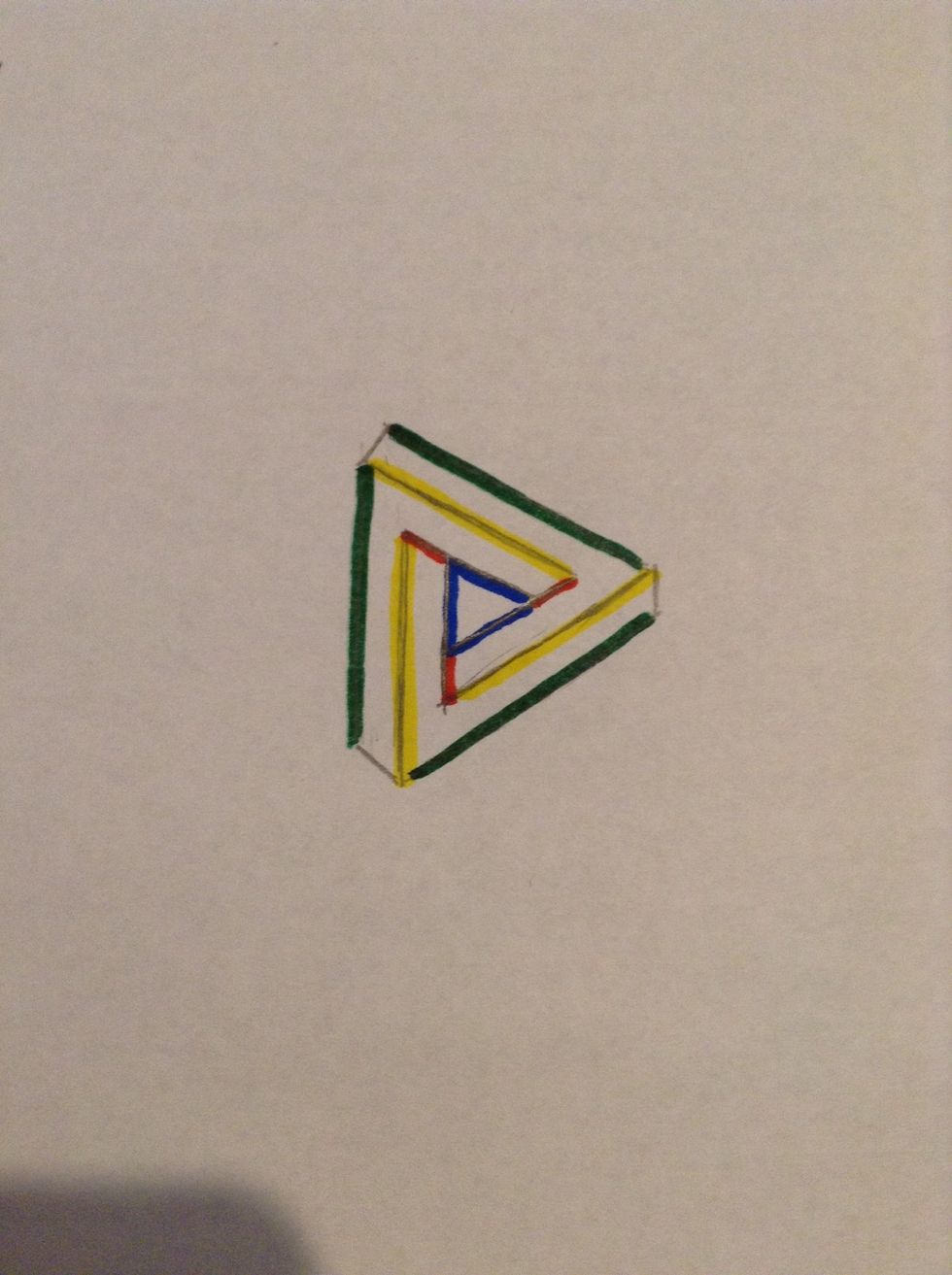 Now draw the green lines.