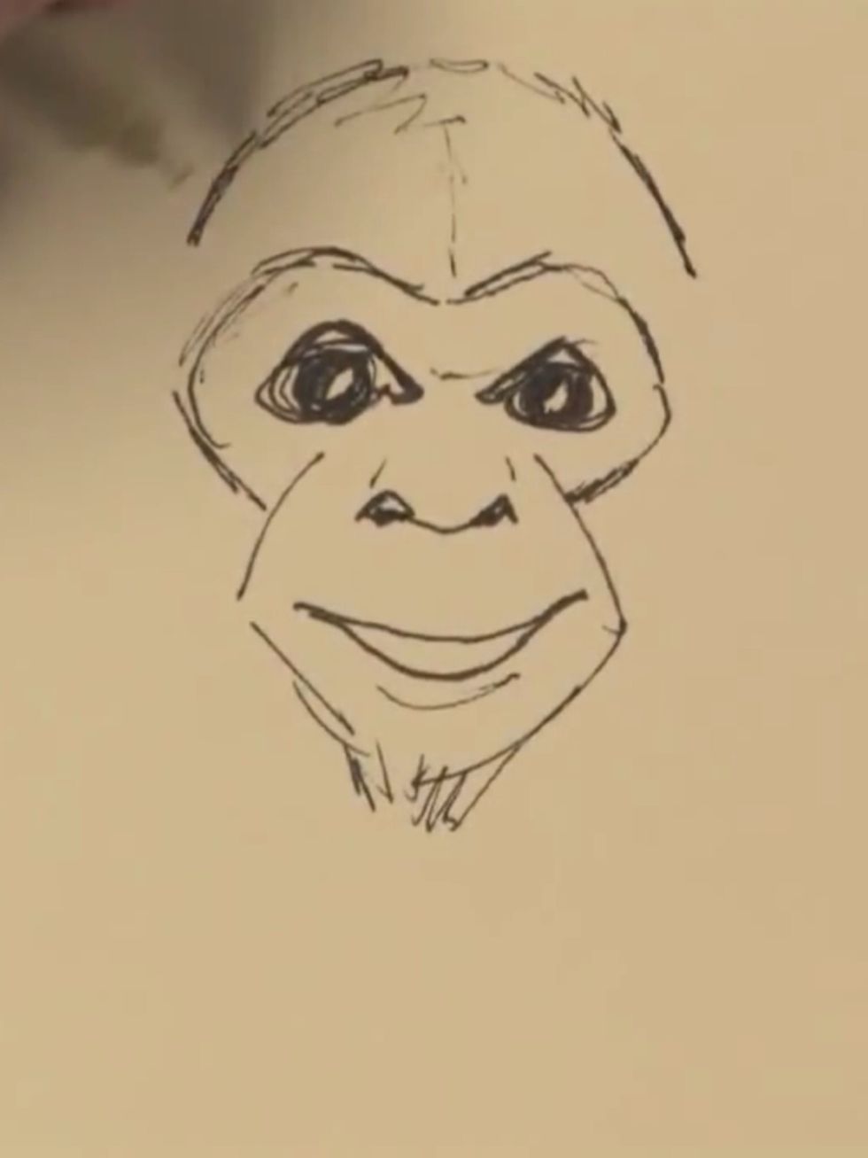 Now draw the head...