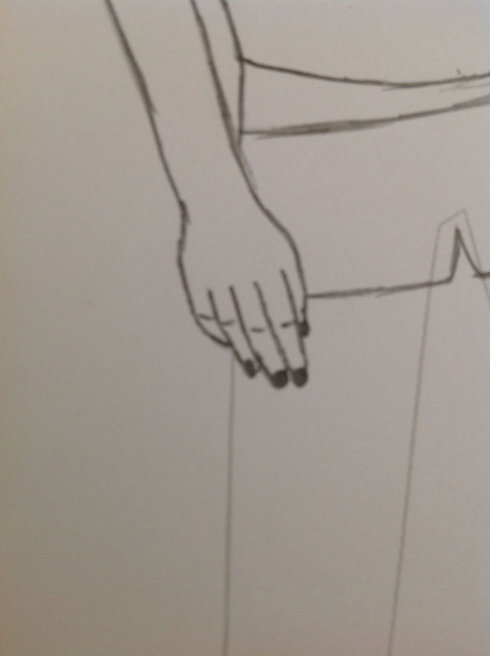 Now draw the nails