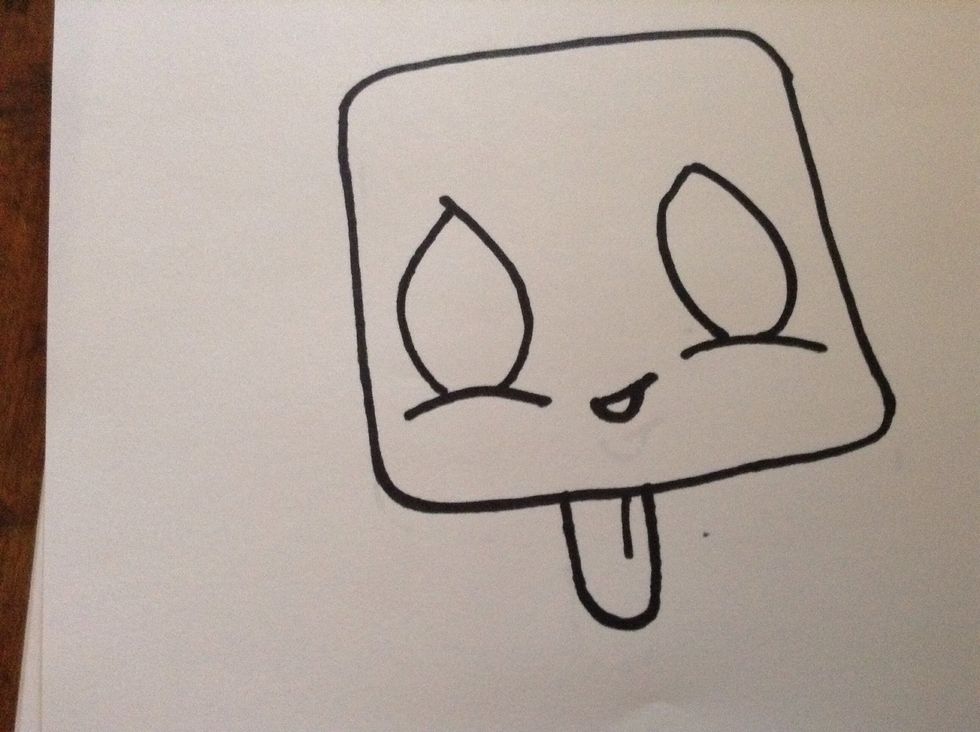 Now draw the ovals on top of the base as shown