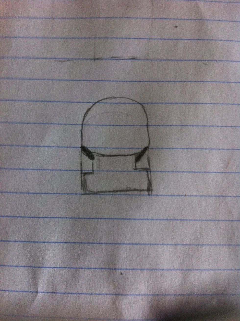Now draw the overalls