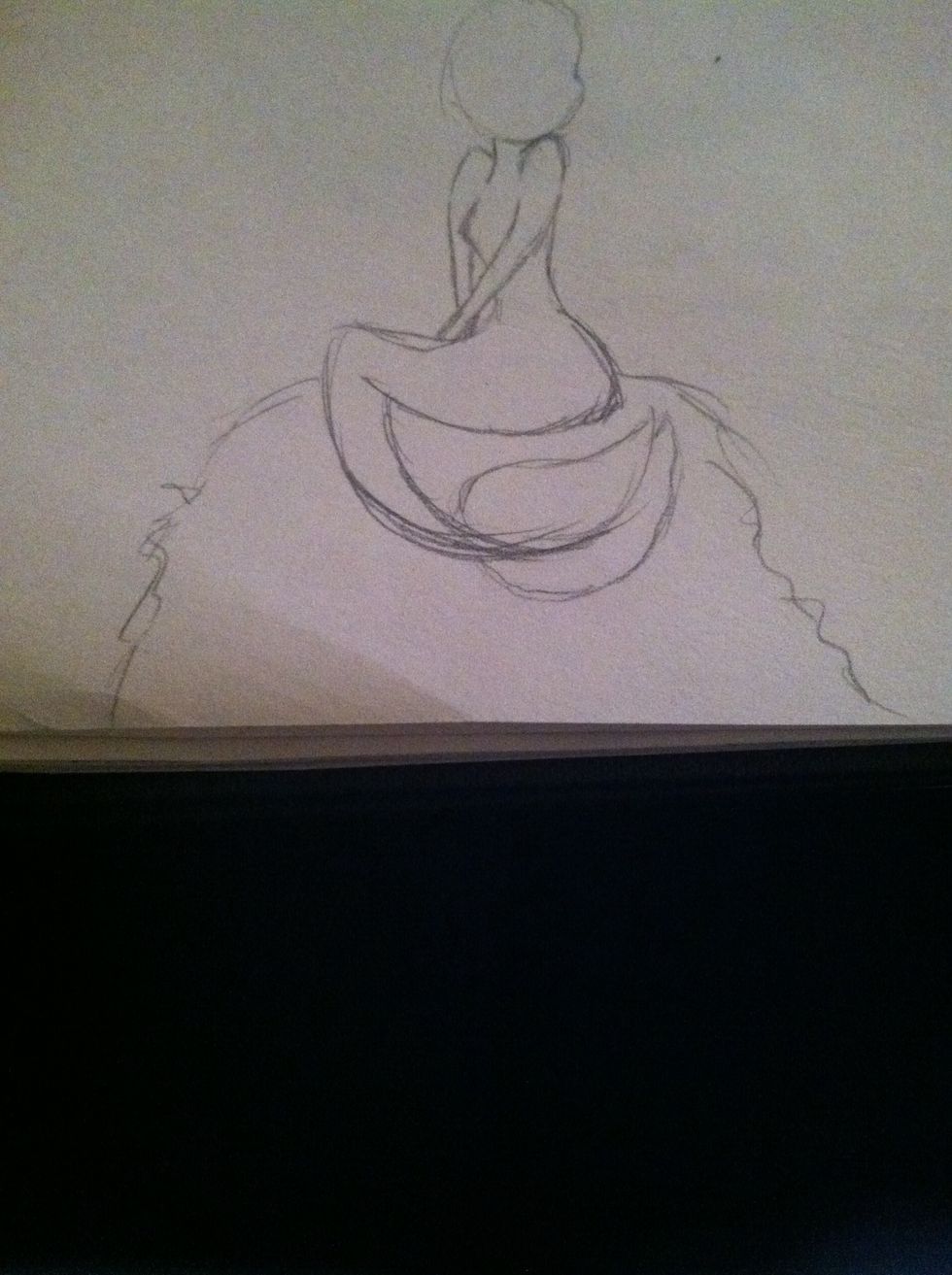 Now draw the rock