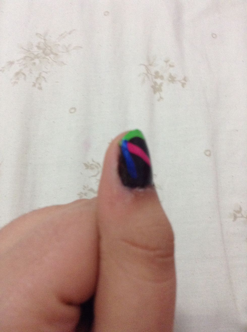 Now draw the third line downwards