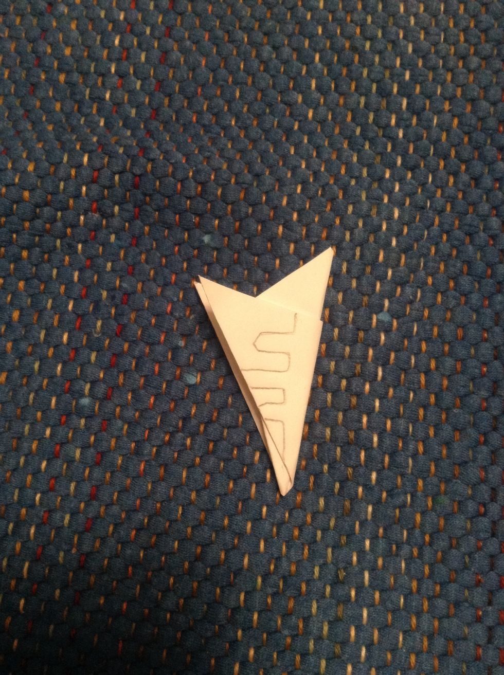 Now draw this shape using the pencil.