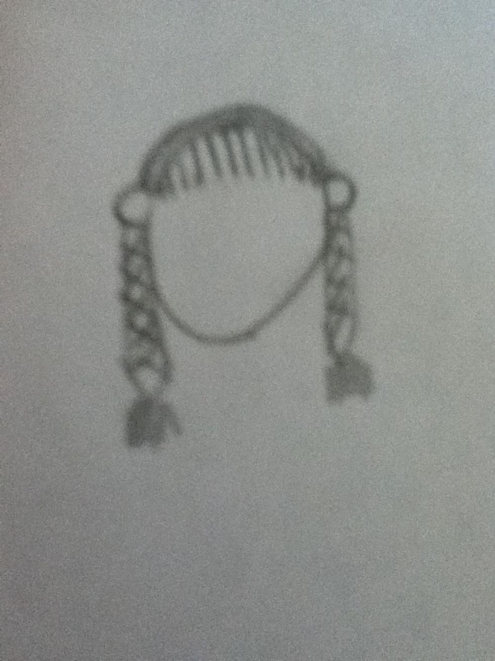 Now draw x's in the oval