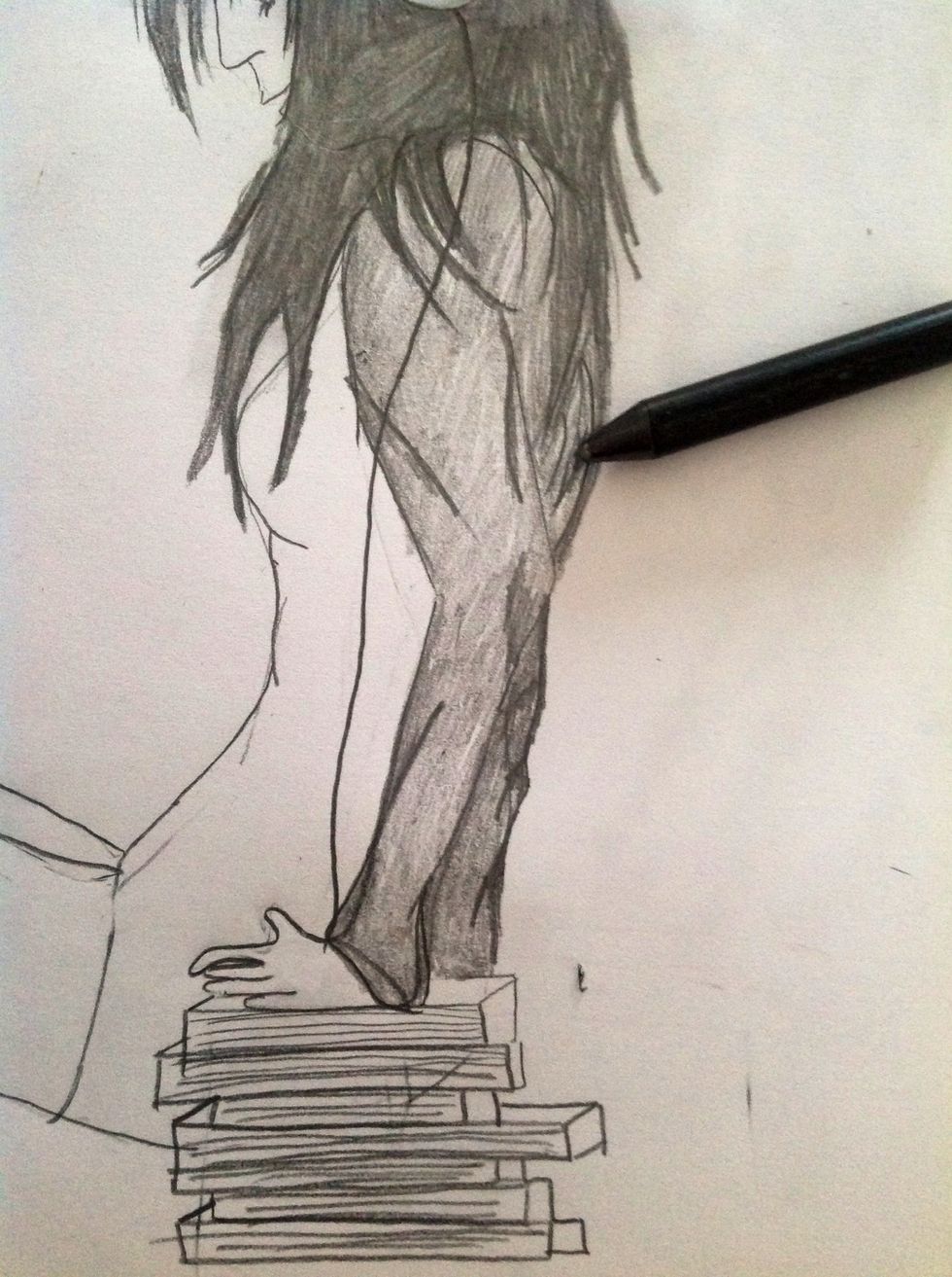 Now finish the back colouring..