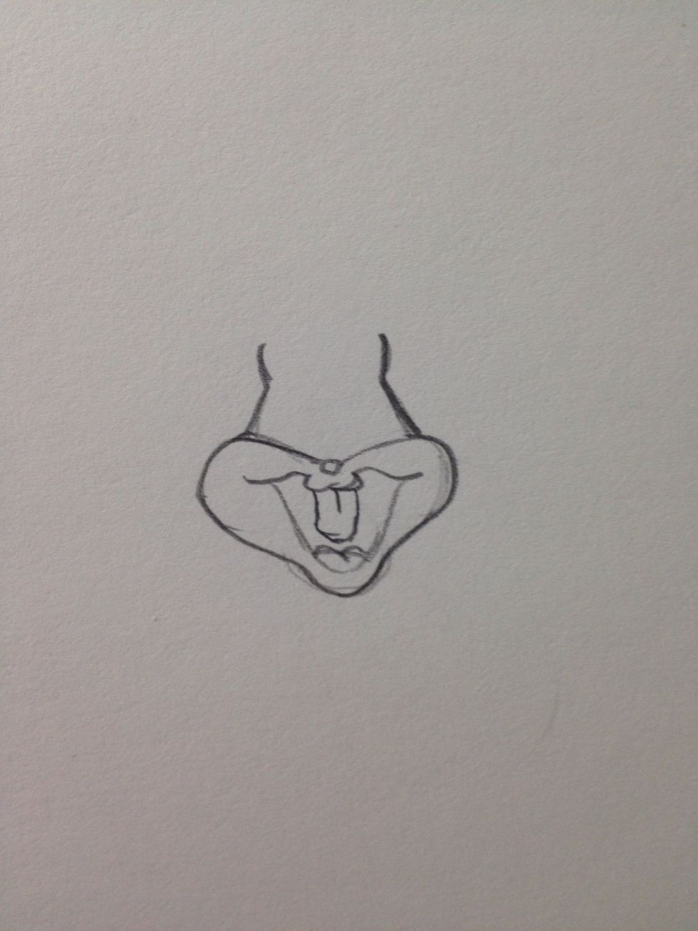 Now finish the mouth shape