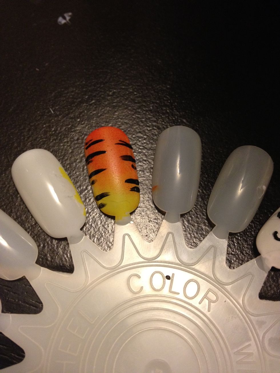 Now finish the nail :)