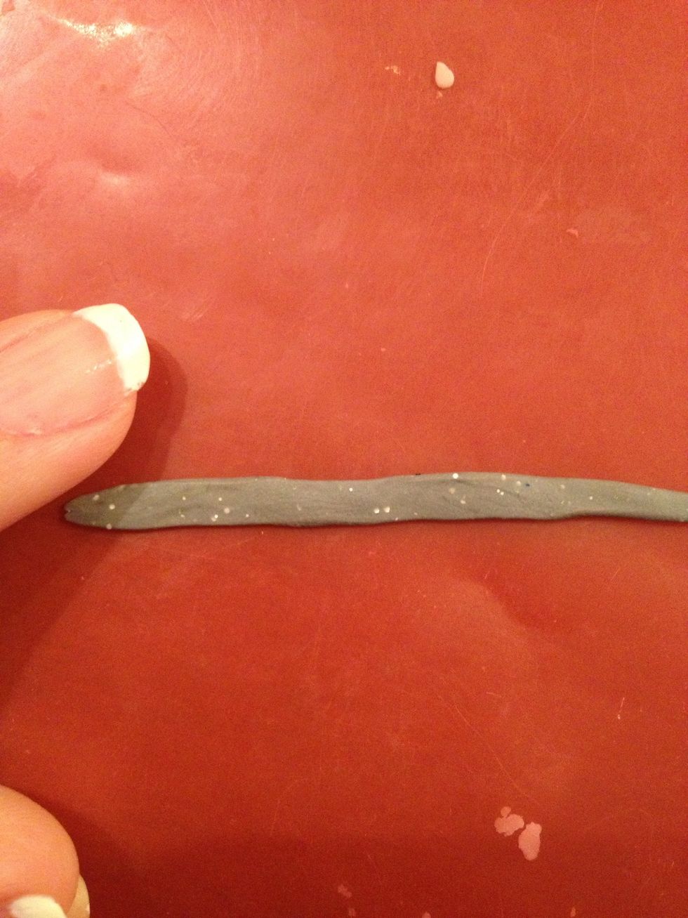 Now flatten it with a rolling-pin.