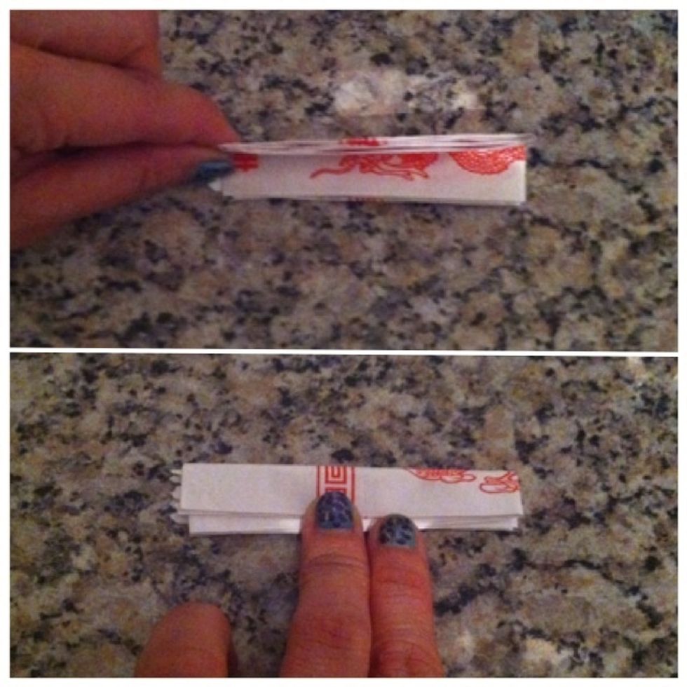 Now flip over the paper as shown in picture below.