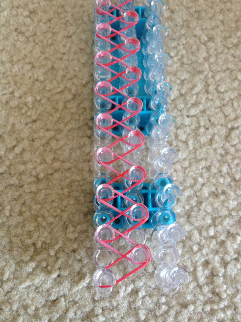 Now, flip the templet over so the arrows are pointing towards you.