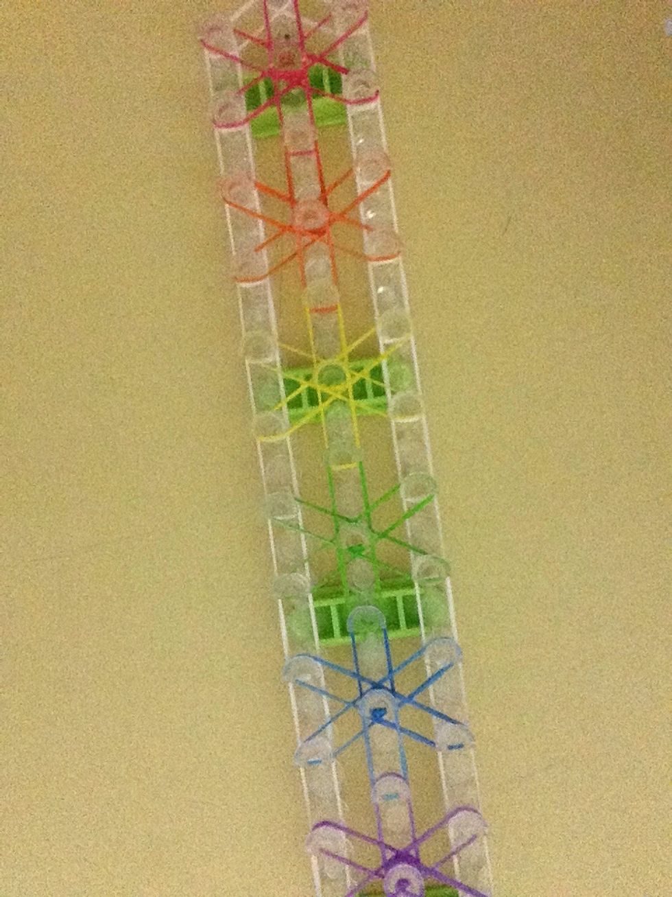 Now flip your loom around so that Aarow is facing you.