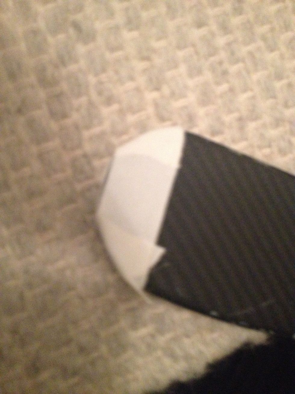 Now fold both sides down, you are done with the toe!!