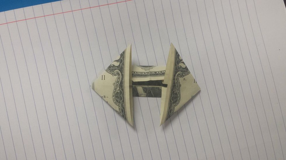 Now fold in bottom again