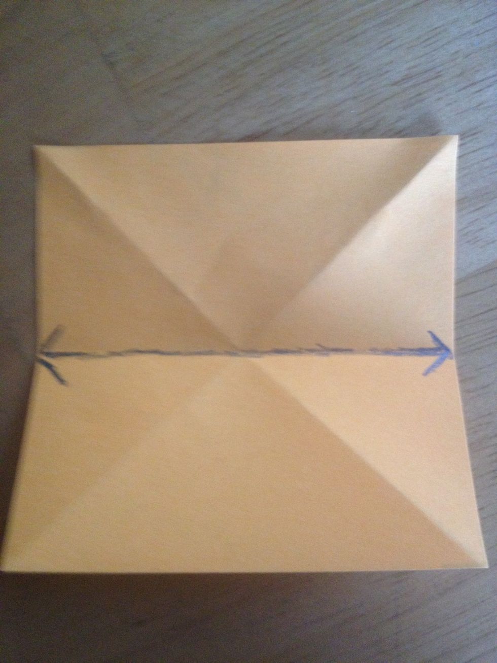 Now fold it across the middle.