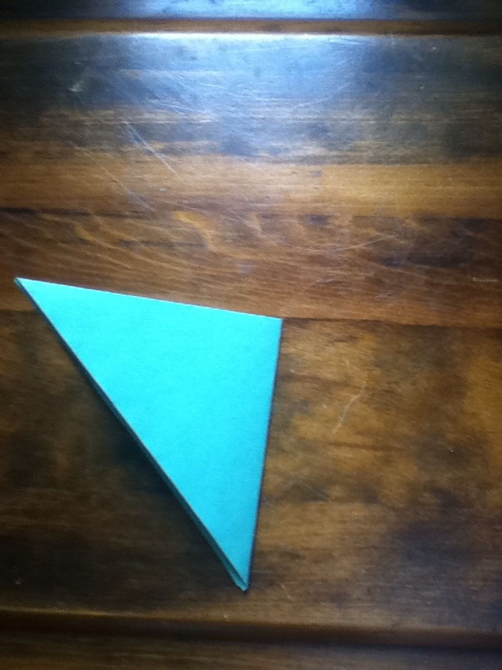 Now fold it again only to the left.