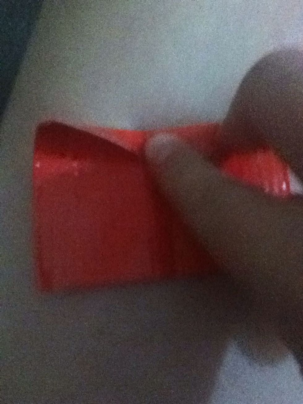 Now fold it horizontally  like a fan