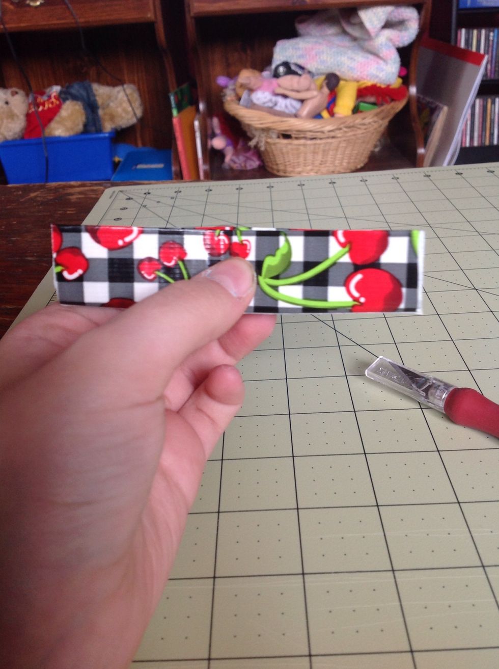 Now fold it in half