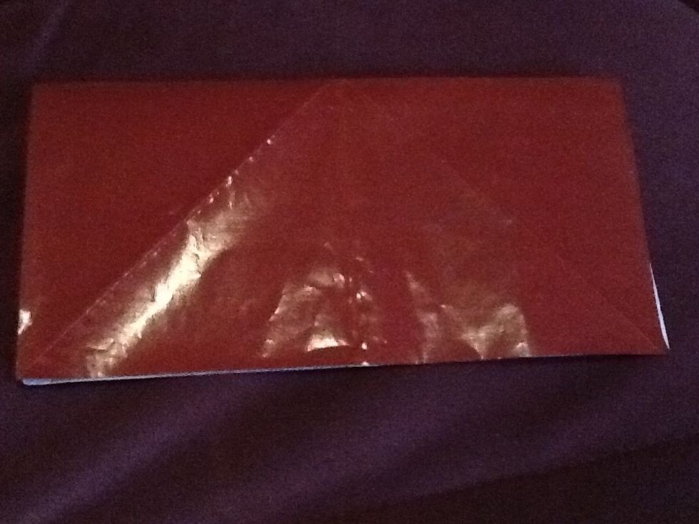 Now fold it side ways and do this both ways.